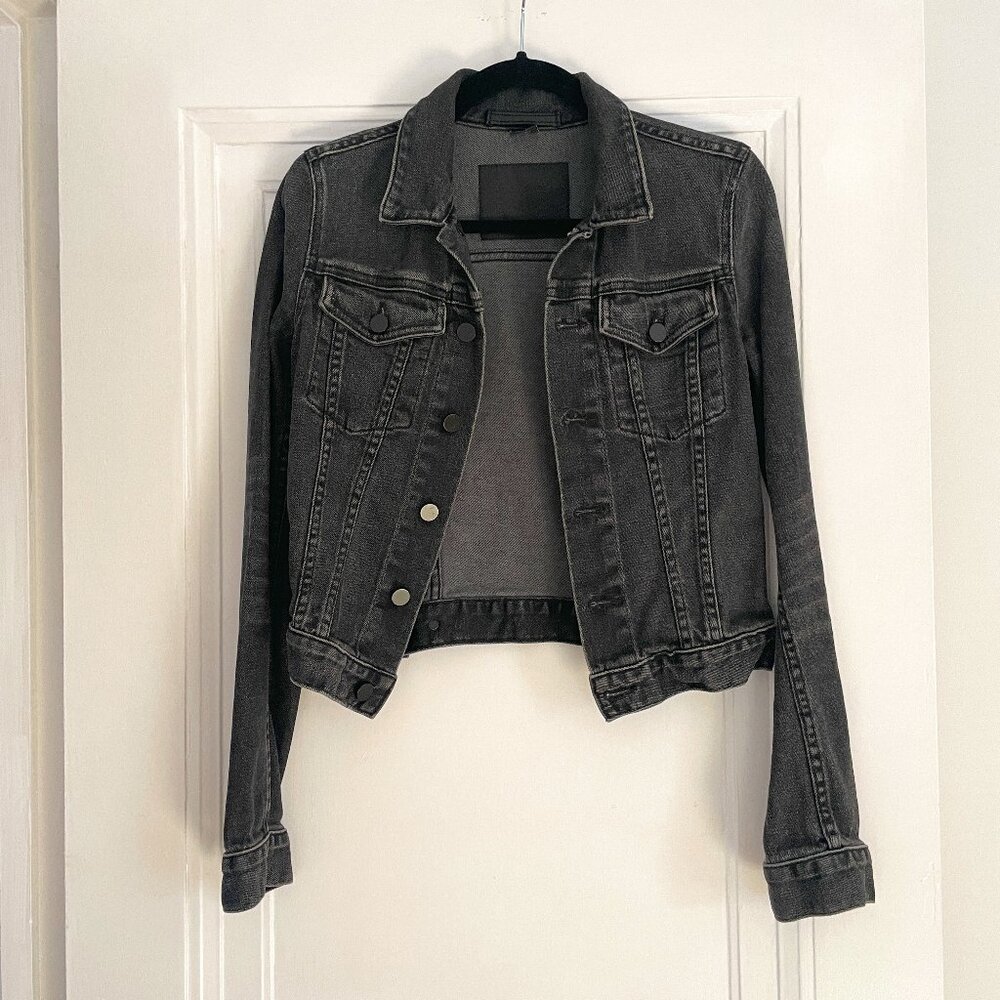 Denim x Alexander Wang Jean Jacket / Grey / Size XS